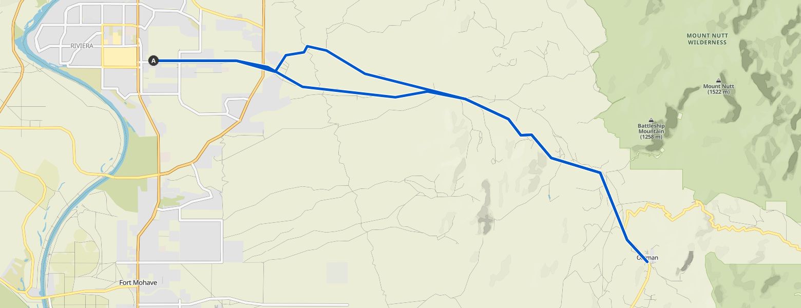 Bullhead City To Oatman Via Silver Creek Road — Mohave County, Arizona ...